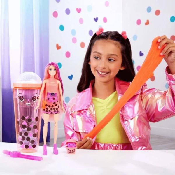 Barbie Pop Reveal Boneca Série Boba Chá Laranja - Mattel Imagem de Barbie Pop Reveal Boneca Série Boba Chá Laranja