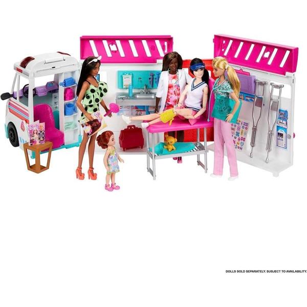 Imagem de Barbie Profissoes Ambulância de Cuidados Médicos