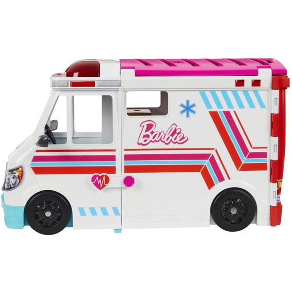 Barbie Profissoes Ambulância de Cuidados Médicos - Mattel Imagem de Barbie Profissoes Ambulância de Cuidados Médicos