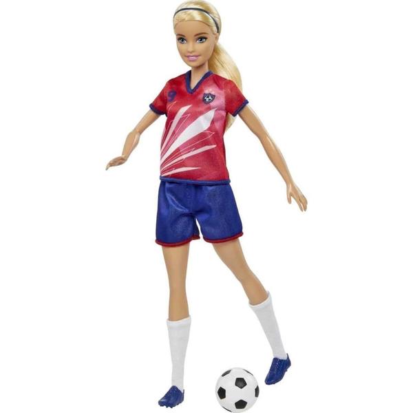 Imagem de Barbie Profissoes Boneca Futebol Uniforme Nº 9