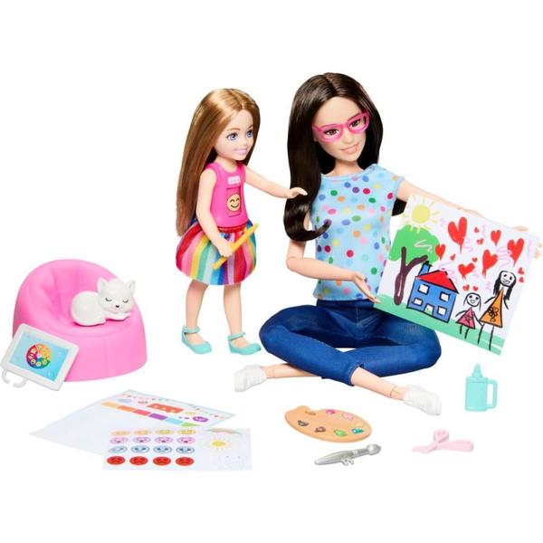 Barbie Profissões Conjunto Boneca Terapeuta de ARTE - Mattel Imagem de Barbie Profissões Conjunto Boneca Terapeuta de ARTE