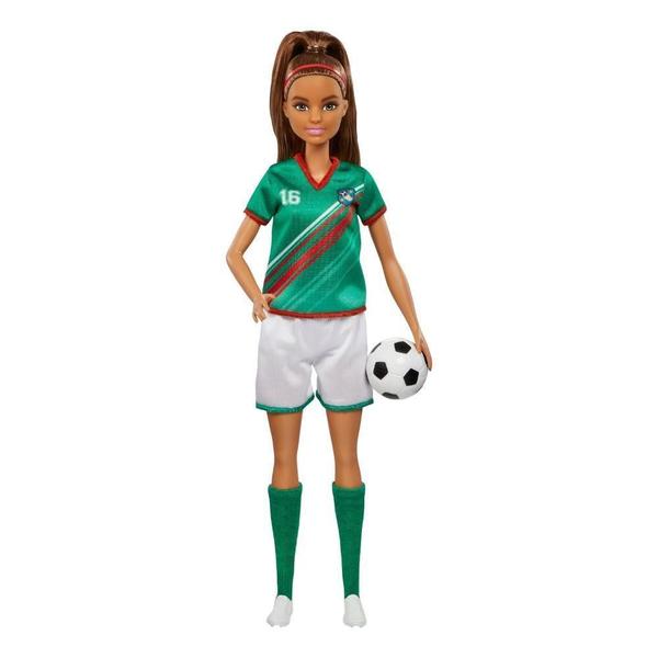 Imagem de Barbie Profissões Jogadora De Futebol Morena - Mattel