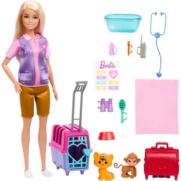 Imagem de Barbie Profissões Resgate de Animais na Selva HRG50 Mattel