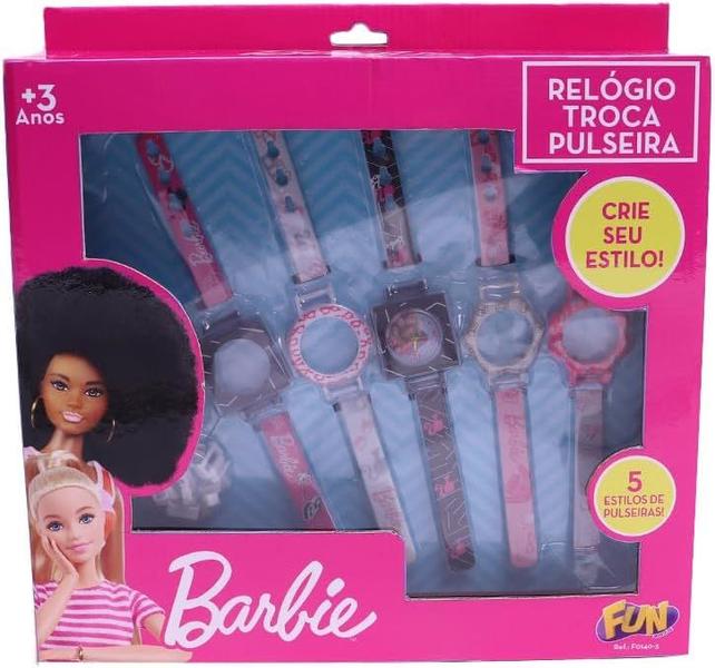 Imagem de Barbie Relógio Troca Pulseiras Com 5 Pulseiras Fun