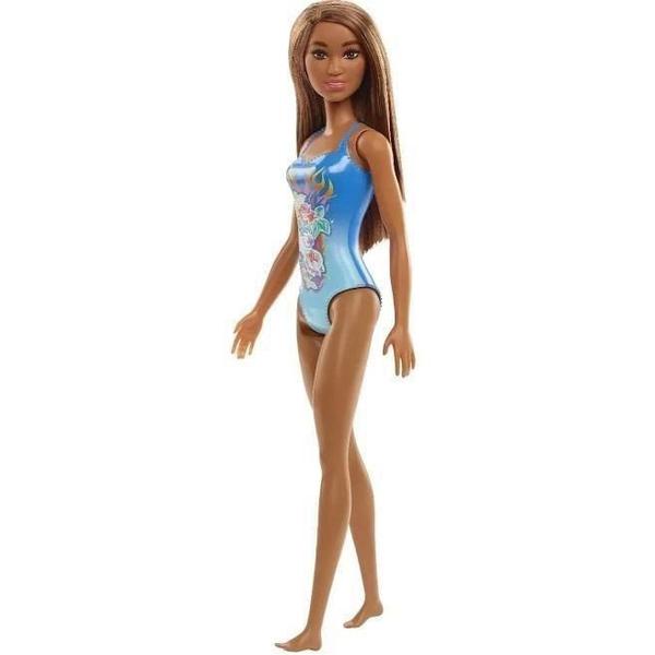 Imagem de Barbie Roupa de Banho Azul com Rosas - Mattel