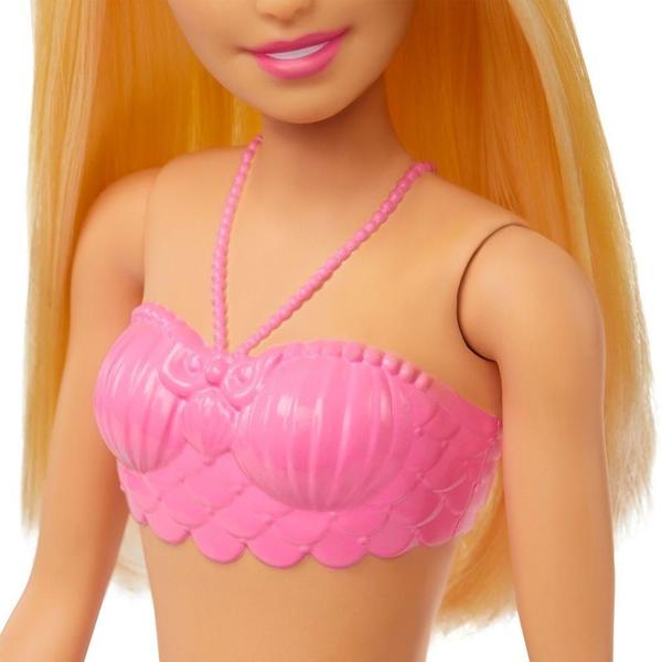 Imagem de Barbie Sereia Loira com Cauda Rosa - Mattel