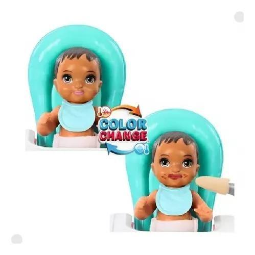 Imagem de Barbie Skipper Babá No Cadeirão Vestido - Mattel Htk34