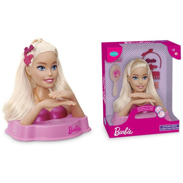 Imagem de Barbie Styling Head Core Acessórios Penteados Fala 12 Frases