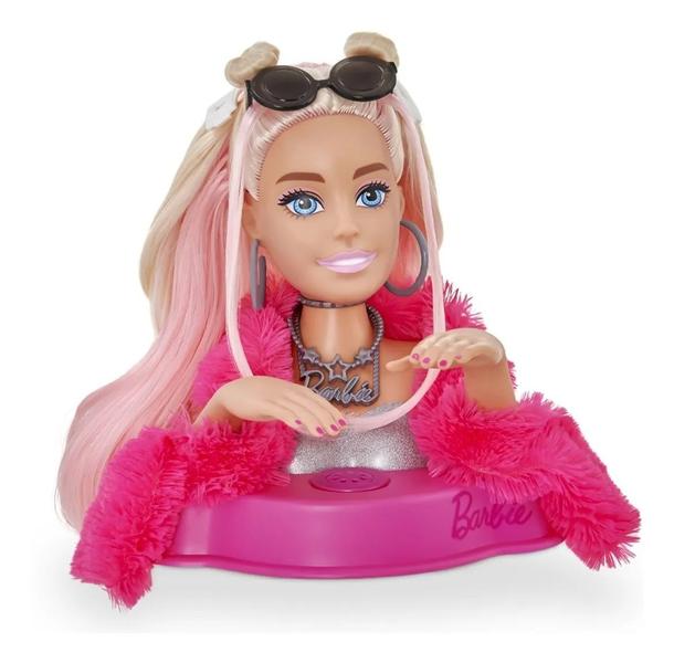 Imagem de Barbie Styling Head Extra Com 12 Frases Mattel Pupee