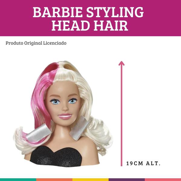 Imagem de Barbie Styling Head Hair Faça Penteados Licenciado Pupee