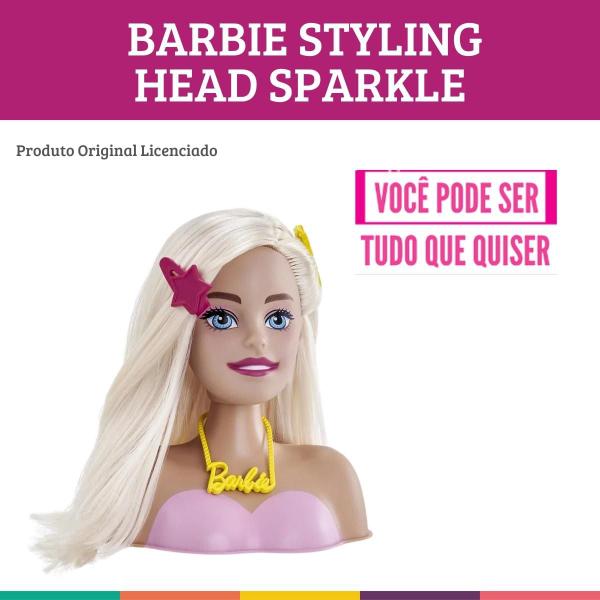 Imagem de Barbie Styling Head Sparkle Original Licenciado Pupee