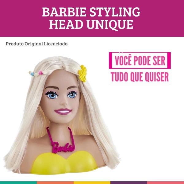 Imagem de Barbie Styling Head Unique Original Boneca Busto Pupee