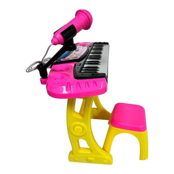 Imagem de Barbie Teclado Com Microfone E Banquinho - Fun Divirta-Se