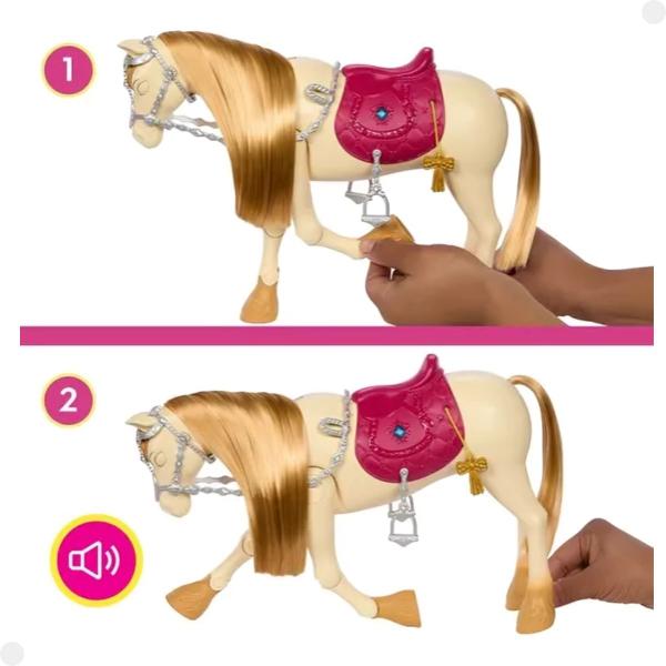 Imagem de Barbie The Great Horse Chase Cavalo C/ Som E Acessórios HXJ42 - Mattel