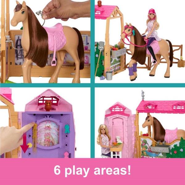 Imagem de Barbie The Great Horse Chase Estabulo Do Sonho - Mattel Hxj44