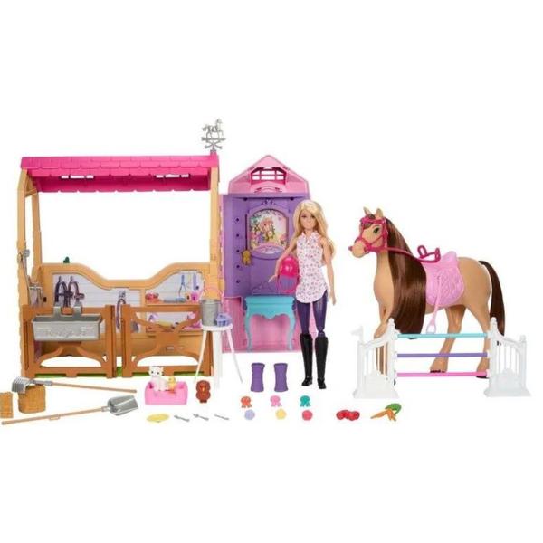 Imagem de Barbie The Great Horse Chase Estábulo Dos Sonhos HXJ44 - Mat