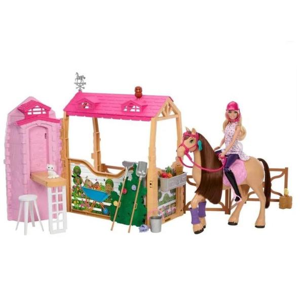 Imagem de Barbie The Great Horse Chase Estábulo Dos Sonhos HXJ44 - Mat