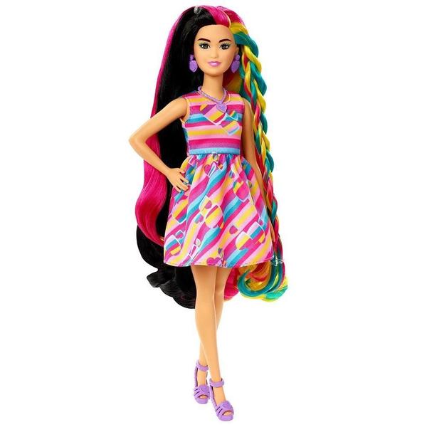 Imagem de Barbie Totally Hair Vestido Com Coração - Mattel HCM90