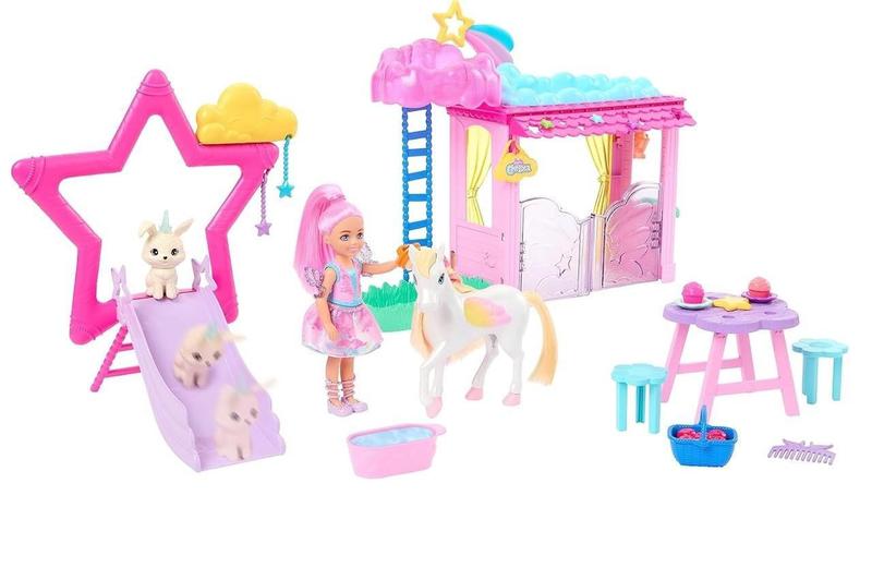 Imagem de Barbie Um Toque Magia Boneca Chelsea E Bebê Pegasus Mattel