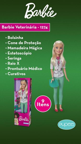 Imagem de Barbie Veterinária Profissões 65cm - Pupee