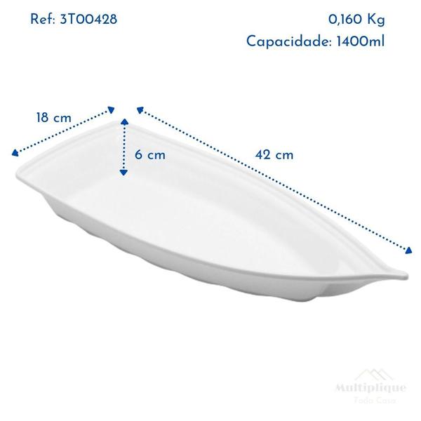 Imagem de Barca Barco para Açaí Sushi Sashimi Sorvete Prato Bandeja 42