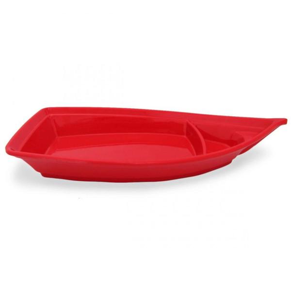 Imagem de Barca para Comida Japonesa 32 Cm em Melamina Vermelho  Unicasa 