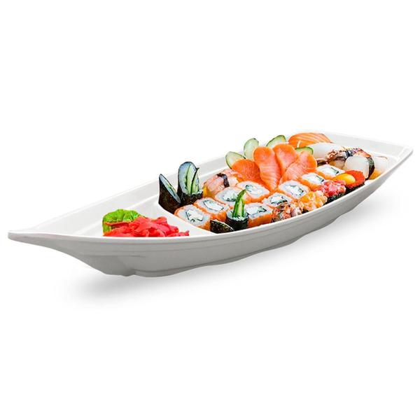 Imagem de Barco Barca Sushi Branco Servir Média 1500Ml