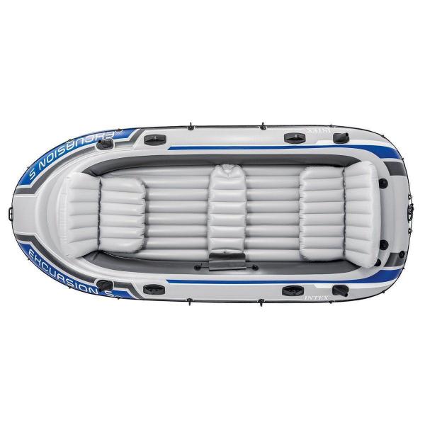 Barco Bote Inflável Excursion 5 - Intex Remos E Bomba Imagem de Barco Bote Inflável Excursion 5 - Intex Remos E Bomba