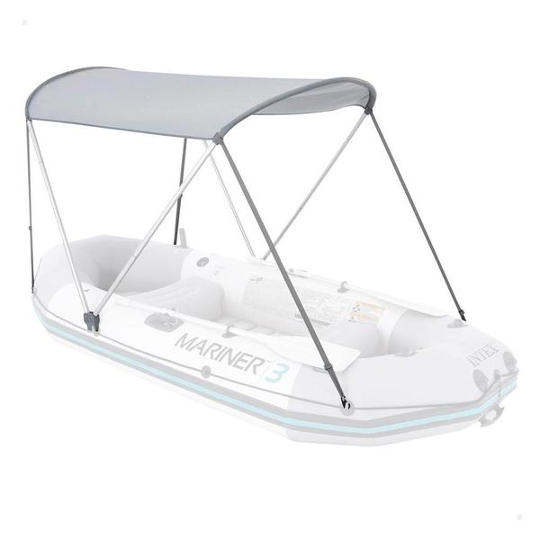 Barco Bote Inflável Intex Challenger 3 Pessoas Remos Bomba Capota Teto Removível Intex Azul Imagem de Barco Bote Inflável Intex Challenger 3 Pessoas Remos Bomba Capota Teto Removível Intex Azul