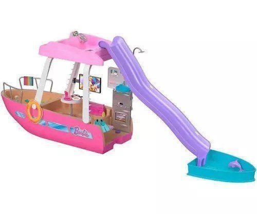 Imagem de Barco Com Piscina e Toboga da Barbie Playset HJV37 Mattel