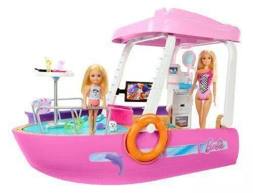 Imagem de Barco Com Piscina e Toboga da Barbie Playset HJV37 Mattel