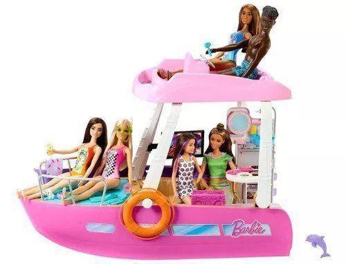 Imagem de Barco Com Piscina e Toboga da Barbie Playset HJV37 Mattel