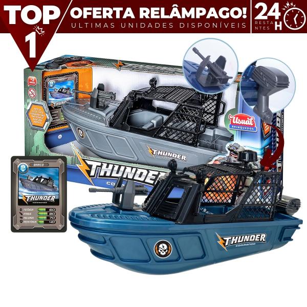 Imagem de Barco de Brinquedo Thunder Commando Para Piscina Usual Brinquedos