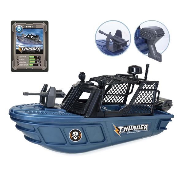 Imagem de Barco Infantil Thunder Commando Brincar Na Piscina - Usual Brinquedos