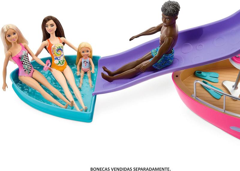 Imagem de Barco Lancha Dos Sonhos Com Piscina Da Barbie - Mattel HJV37