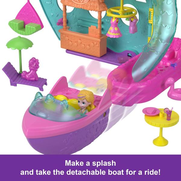 Imagem de Barco portátil Playset Polly Pocket Unicorn Dream Cruise