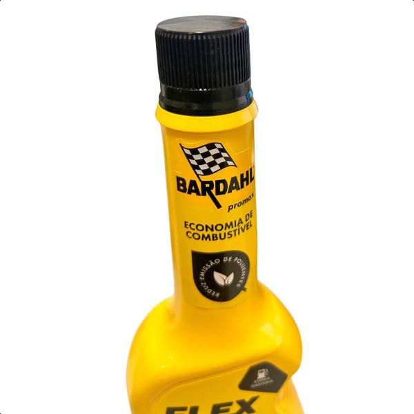 Imagem de Bardahl Flex Aditivo Flex 200ml Para gasolina, etanol e suas mistura ele pode adicionado tanto gasolina quanto o álcool.