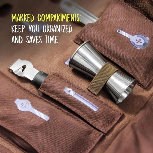 Barillio Conjunto profissional de 17 peças com bolsa de lona Imagem de Barillio Conjunto profissional de 17 peças com bolsa de lona