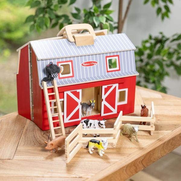 Imagem de Barn Fold e Go Melissa & Doug 7 animais jogo