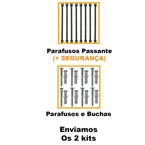 Imagem de Barra 1 Metro Parede Fixa Musculação Treino Pull Up Academia