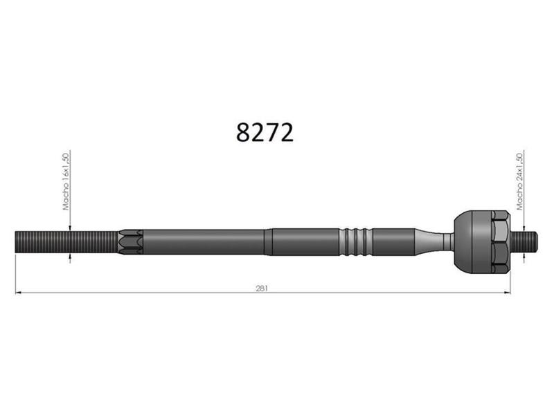 Imagem de Barra Axial Cherokee Sport 2002 A 2005 Bortec