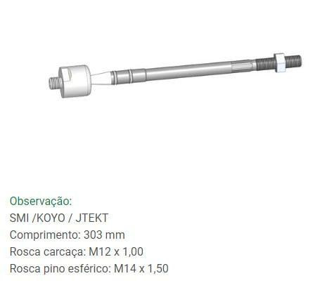 Imagem de Barra Axial de Direção Bortec Clio II Kangoo Symbol 1998 em diante BA 8115