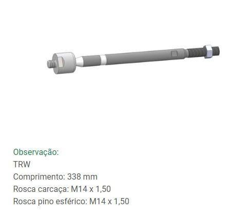 Imagem de Barra Axial de Direção Ibiza Inca Cordoba 1993 até 2002 Bortec BA 8056