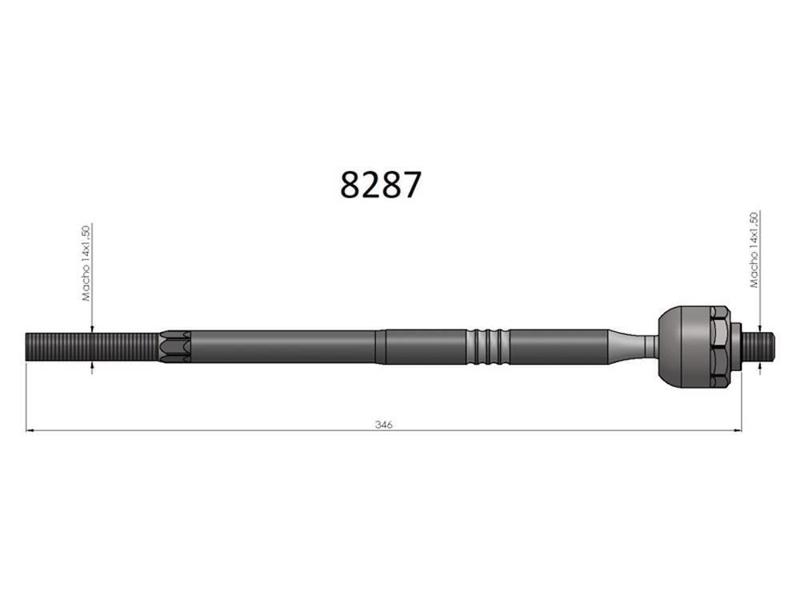 Imagem de Barra Axial Focus 2006 A 2009 Bortec