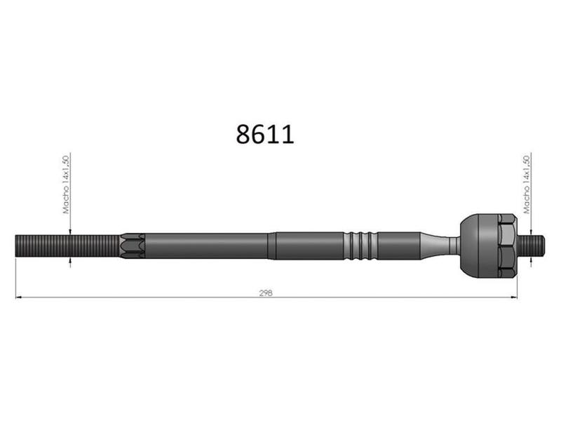 Imagem de Barra Axial Fox Spacefox Bortec Trw