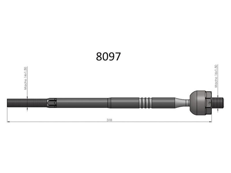 Imagem de Barra Axial Golf New Beetle Bora A3 Bortec