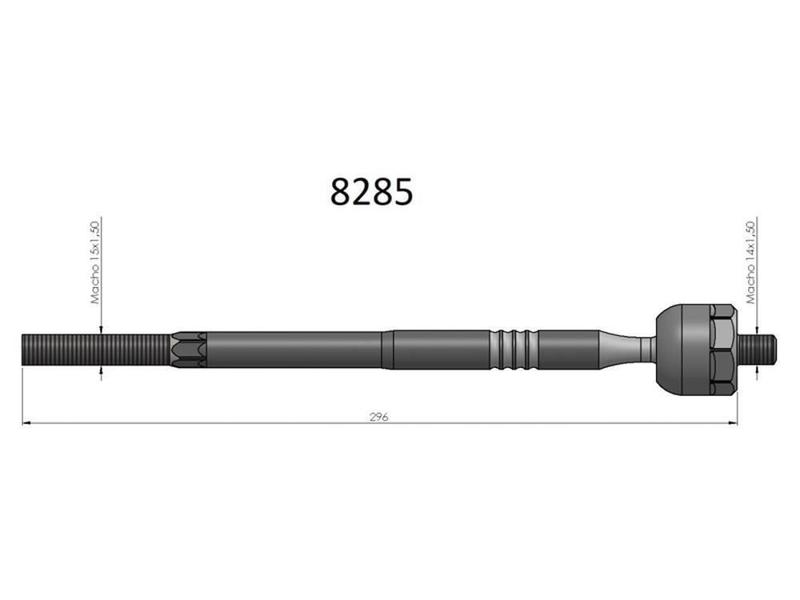 Imagem de Barra Axial Hilux Td D4D Pitbull Bortec Ba8285