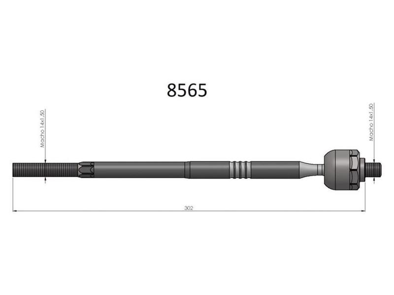 Imagem de Barra Axial Toro Renegade Compass Bortec Ba 8565