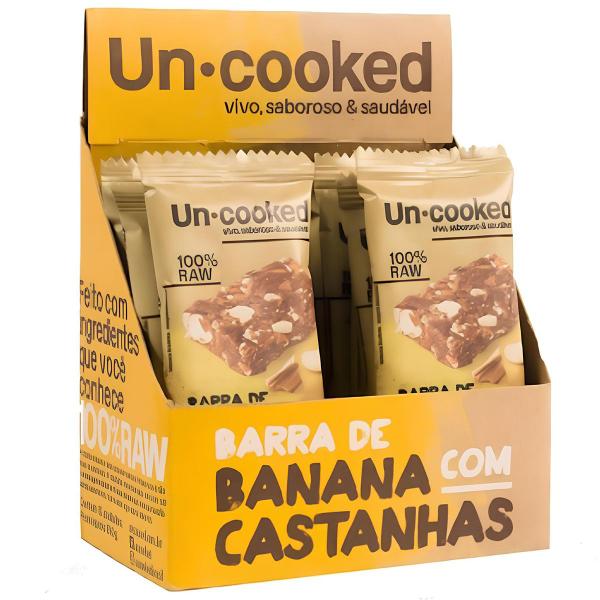 Imagem de Barra Banana Castanha Amêndoas 30g Uncooked S/ Açúcar Vegano