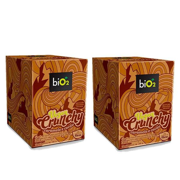 Imagem de Barra Bio2 Vegan Crunchy Caramelo E Cacau 10X28G